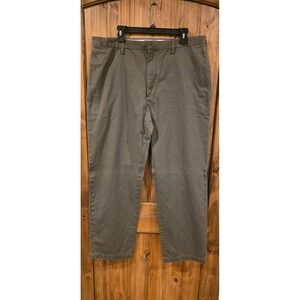 Banana Republic Chino Pants Mens 38x32 Green Straight Leg Slash Pocket Outdoor